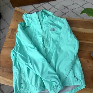 The North Face Teal Rain Jacket